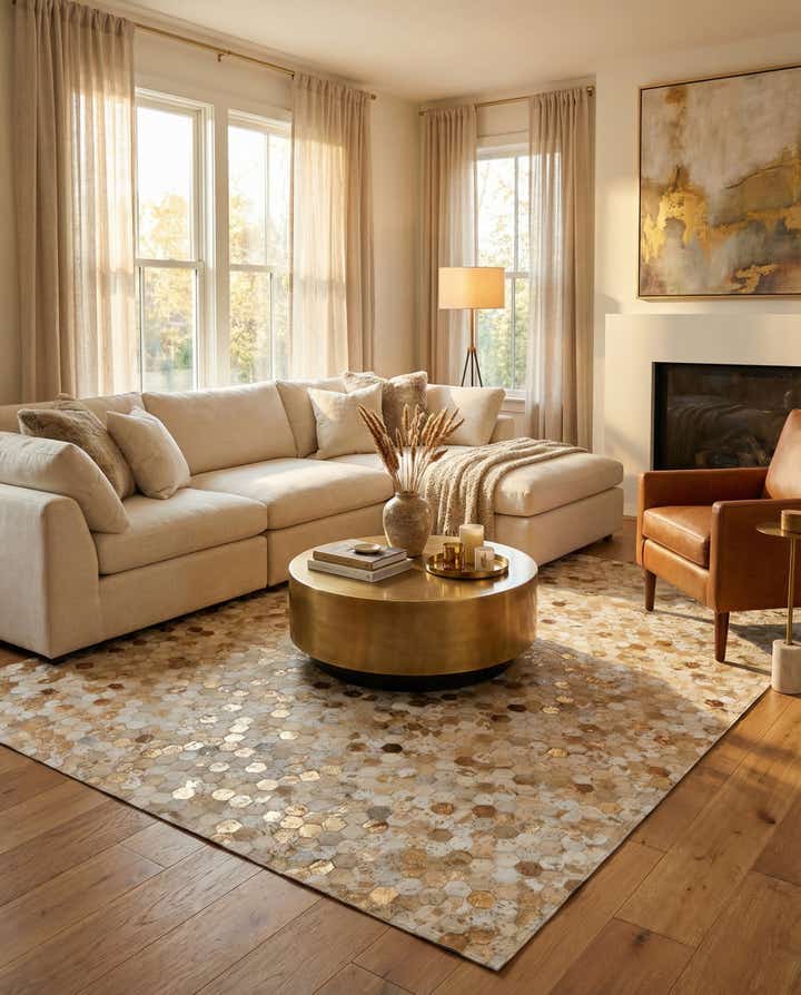 5' x 8' Cowhide - Patchwork Rug