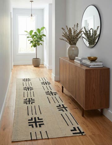 2' 3 x 7' 5 Hand Woven Kilim Modern Wool Runner Rug