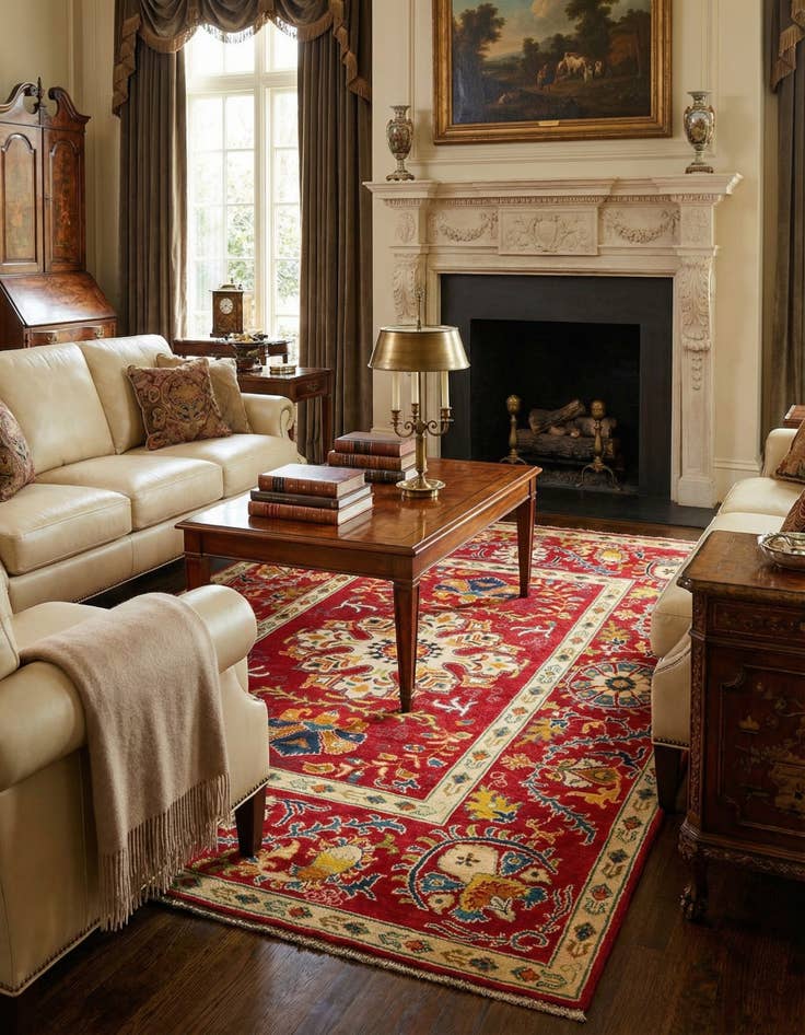 Detail image of 5' x 7' 5  Hand Knotted Kazak Rug