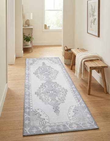 2' x 5' 3 Washable Timeless Runner Rug