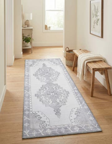 2' x 5' 3 Washable Timeless Runner Rug