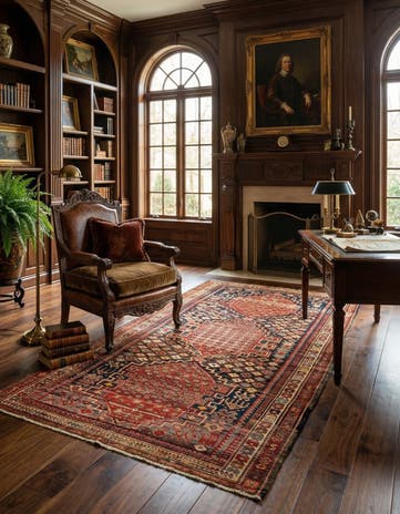 4' 9 x 7' 6 Shirvan Rug