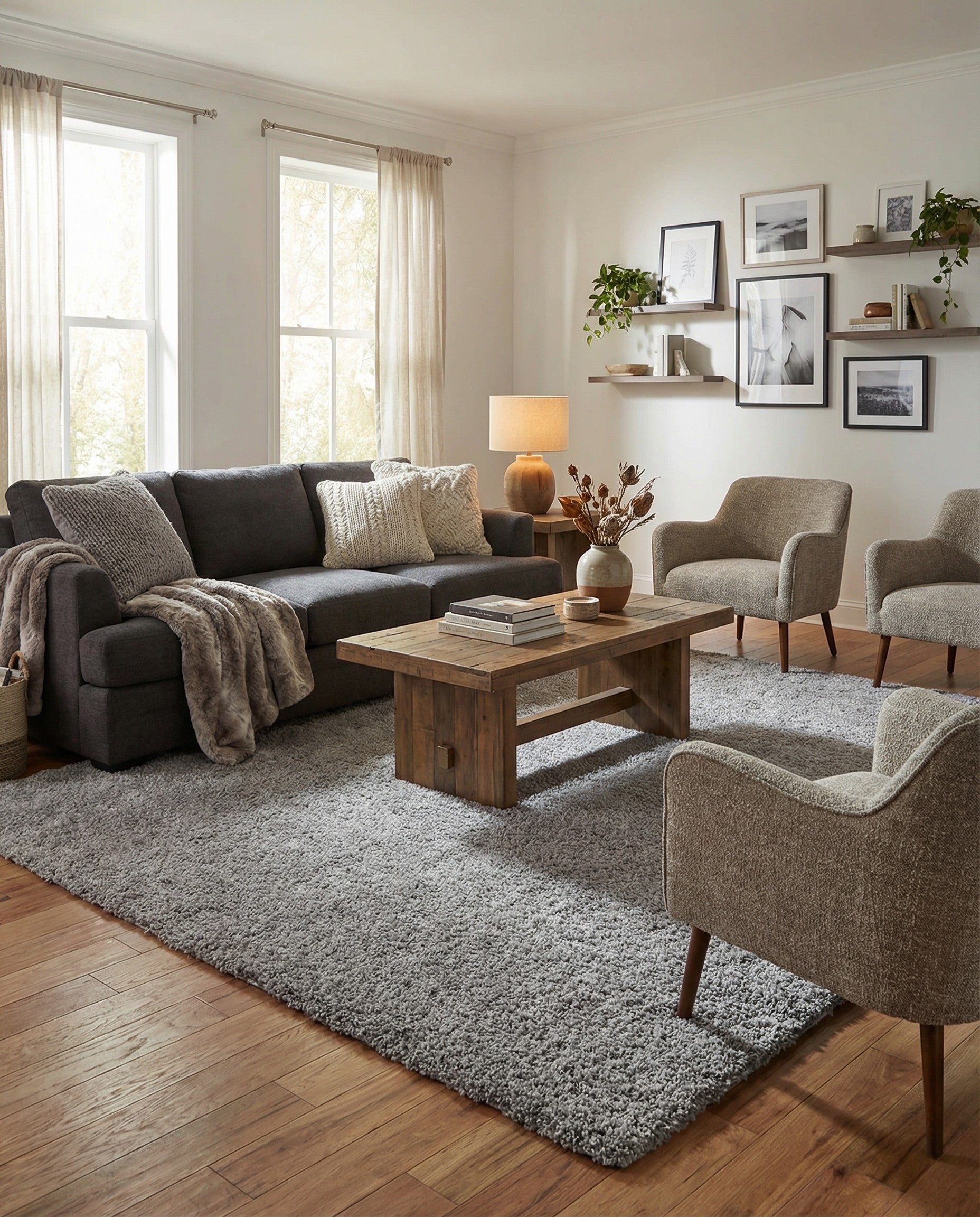  9' 6 x 13' Zermatt Shag Rug