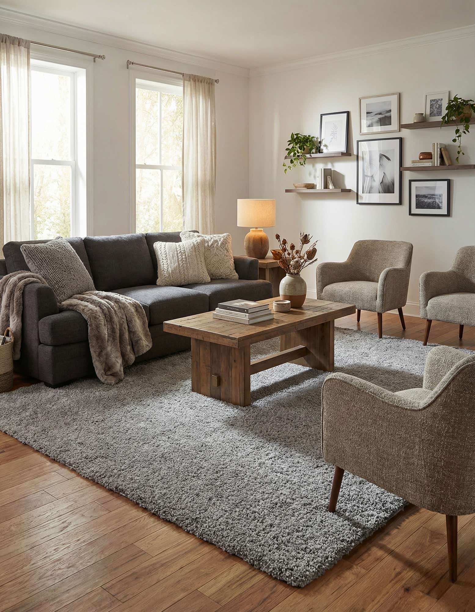9' 6 x 13' Zermatt Shag Rug