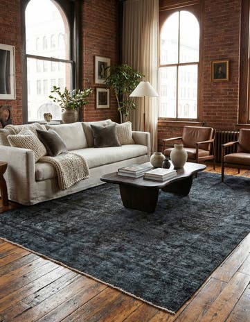 6' 8 x 9' 9 Hand Knotted Ultra Vintage Persian Wool Rug