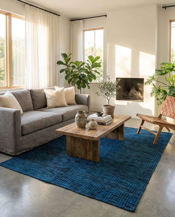 5' 4 x 7' Hand Knotted Darya Wool Rug