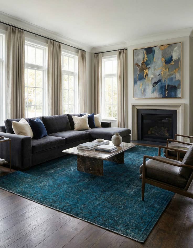 Detail image of 9' 6 x 12' 8  Hand Knotted Ultra Vintage Persian Wool Rug