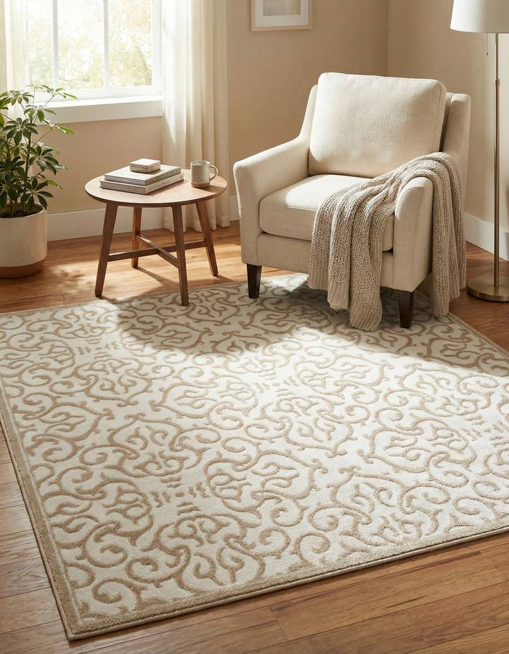 Detail image of 5' 3 x 5' 3 Himalaya Square Rug