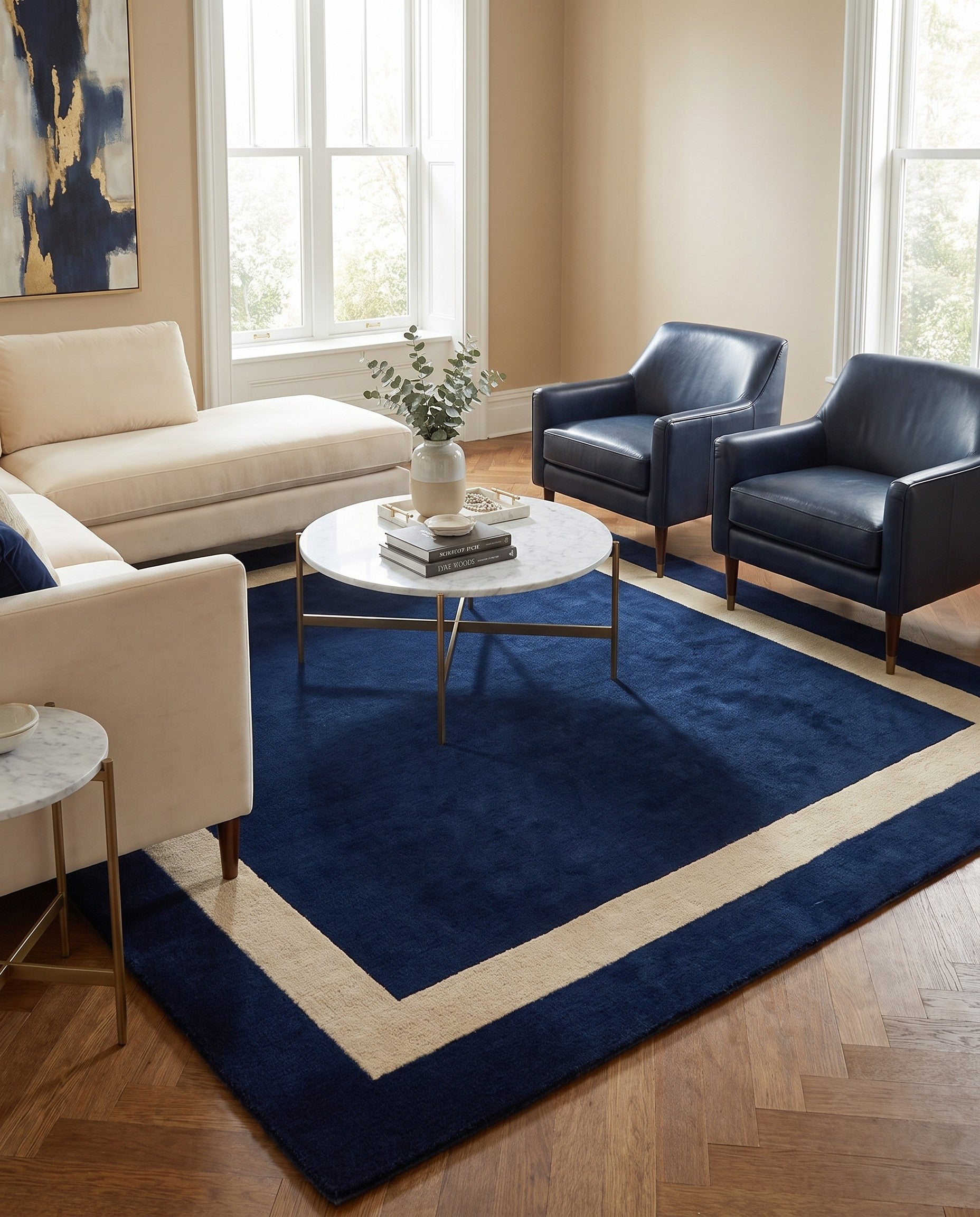 7' 10 x 7' 10 Jill Zarin Border Wool Square Rug