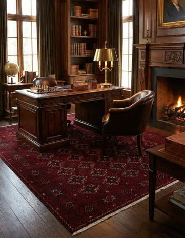 6' 6 x 9' 5 Hand Knotted Khal Mohammadi Wool Rug