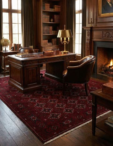 6' 6 x 9' 5 Hand Knotted Khal Mohammadi Wool Rug