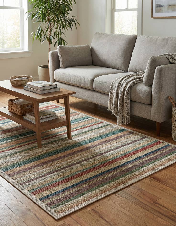 Detail image of 4' x 6'  Washable Baja Indoor / Outdoor Rug