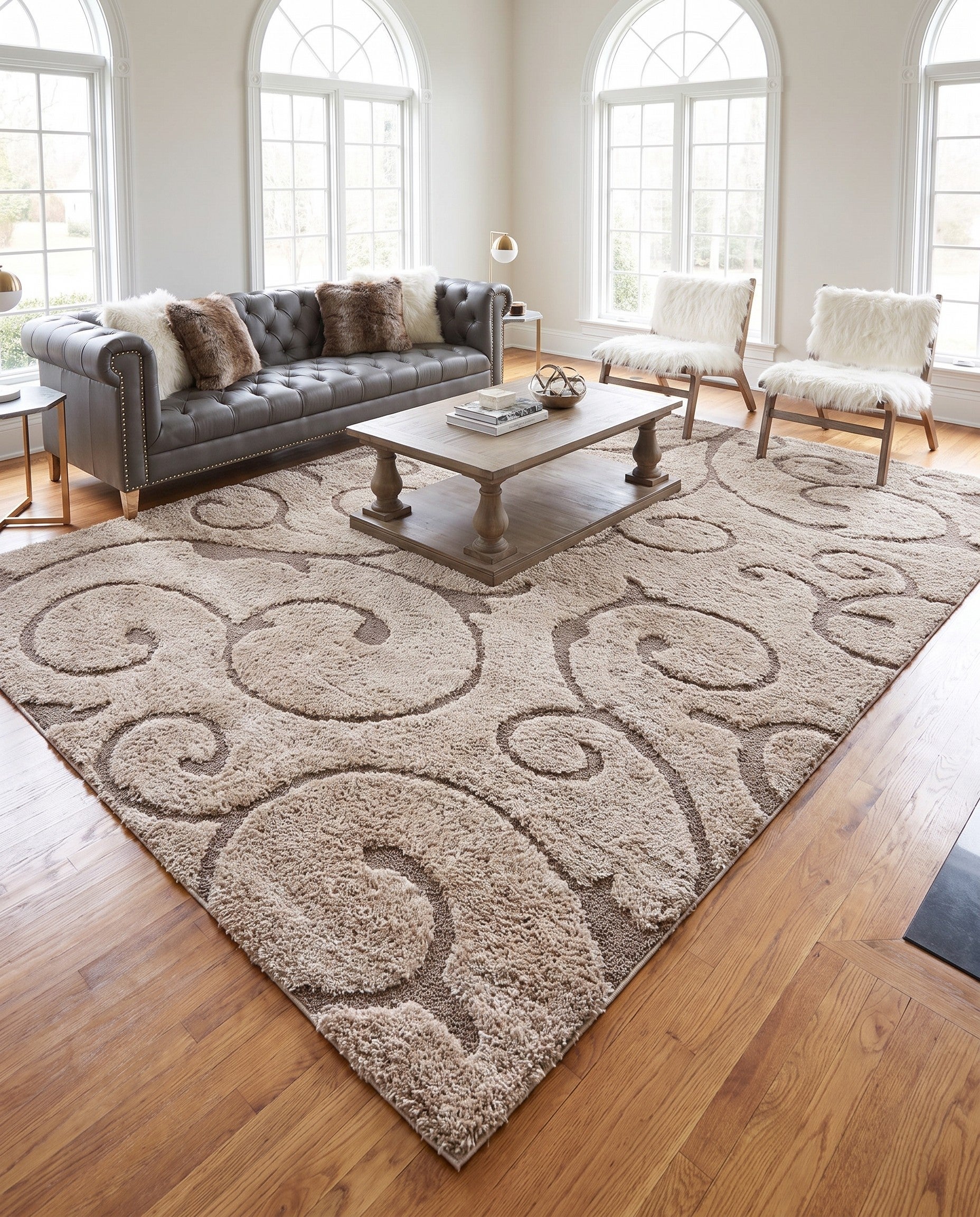 9' x 12' 2 Botanical Shag Rug