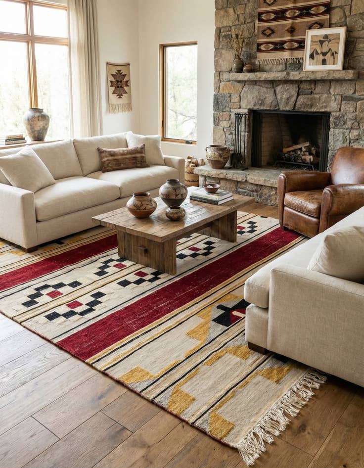 Detail image of  8' 1 x 10' 2  Hand Knotted Darya Wool Rug