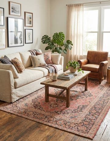 6' 1 x 9' Chenille Jute Rug