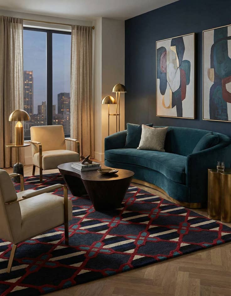 Detail image of 8' 1 x 10' 1 Luna Wool Rug