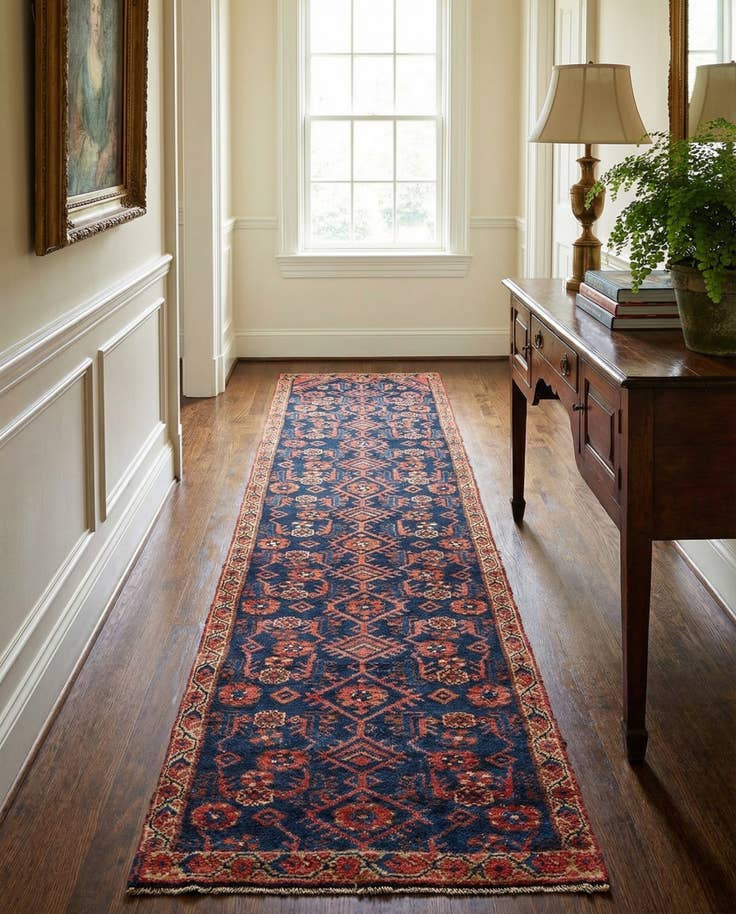 Detail image of 2' 1 x 10' 2 Hamedan Wool Runner Rug
