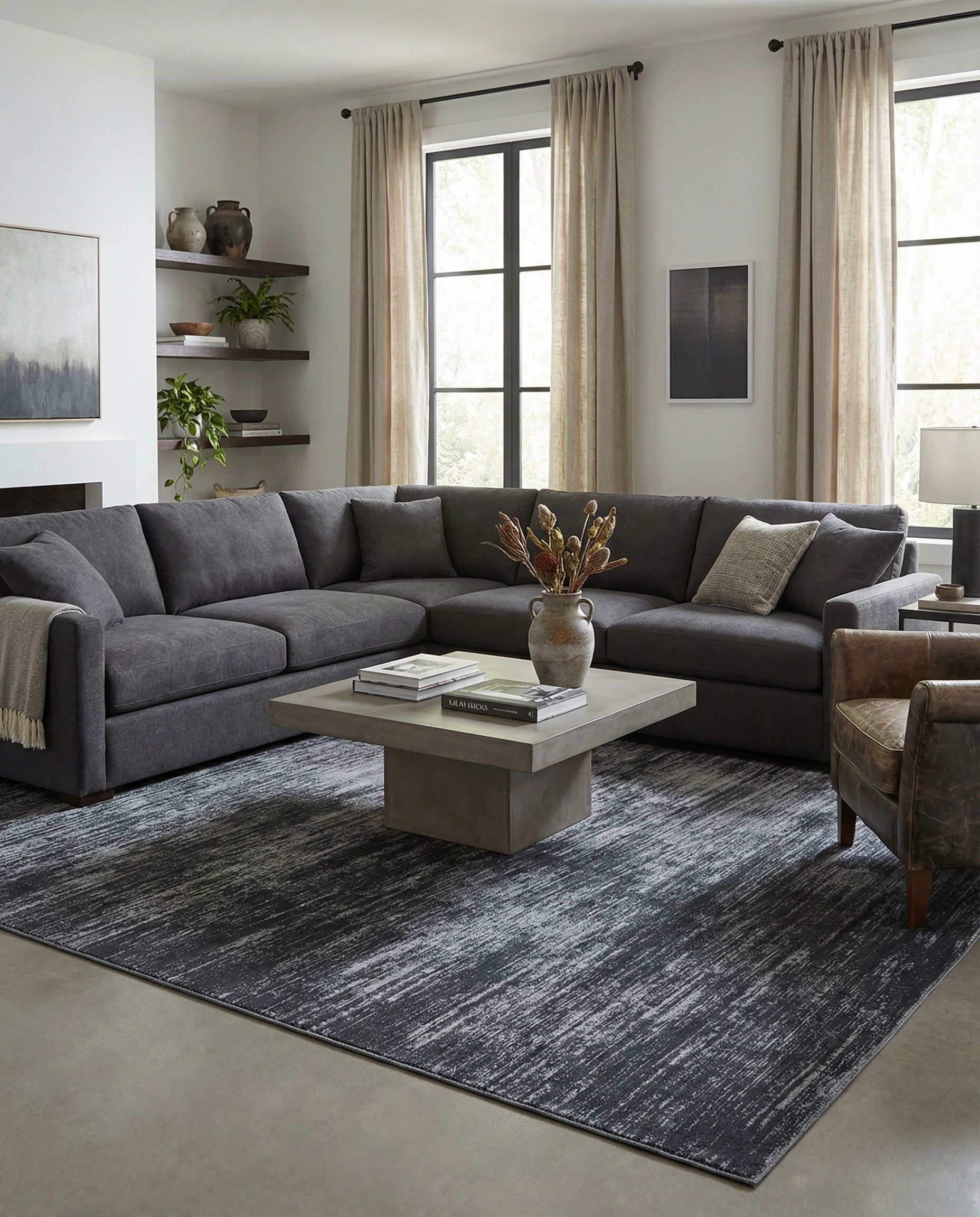 Black Asha Rug