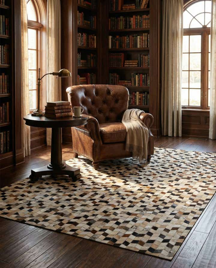 5' x 7' 11 Cowhide - Patchwork Rug