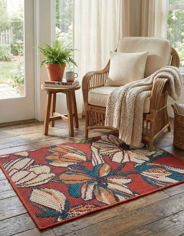 Detail image of  2' x 3'  Washable Baja Indoor / Outdoor Rug