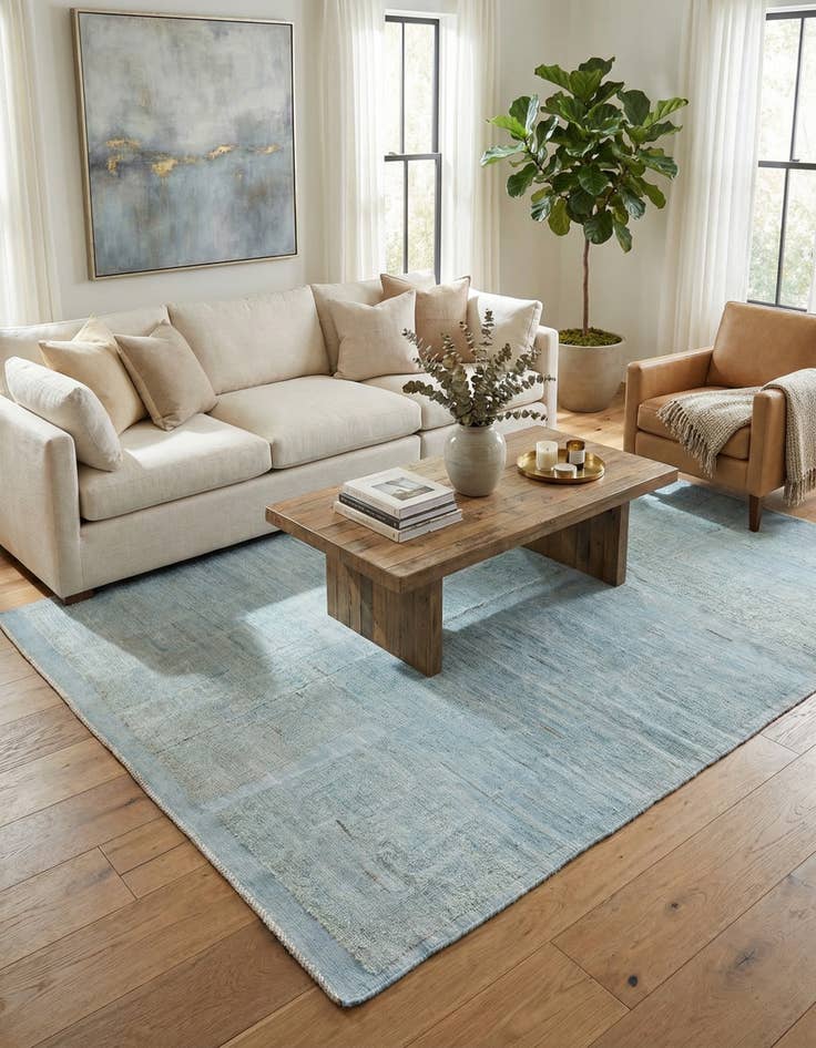 Detail image of 7' 9 x 10' 7  Hand Knotted Moroccan Wool Rug