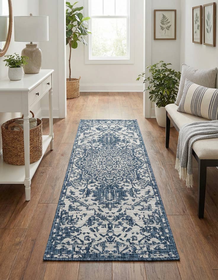Detail image of 2' x 6' Easy-Clean Jill Zarin Dubai Indoor / Outdoor Runner Rug