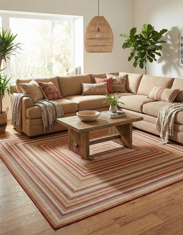 Detail image of 9' x 12'  Washable Baja Indoor / Outdoor Rug