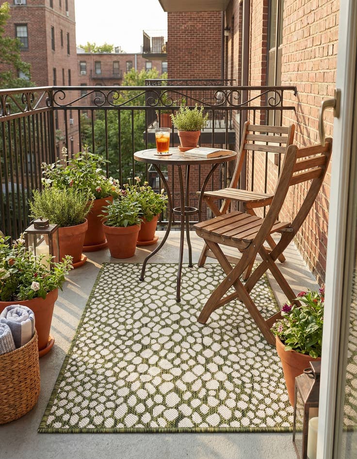 Detail image of 2' x 3'  Washable Jill Zarin Cape Town Indoor / Outdoor Rug