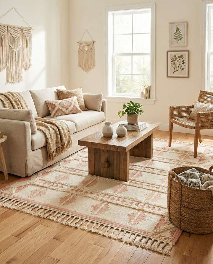 8' x 8' Hand Woven Arizona Wool Square Rug
