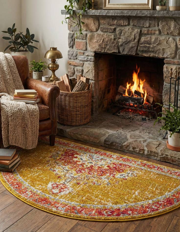 Detail image of 3' x 6' Carrington Hearth Rug