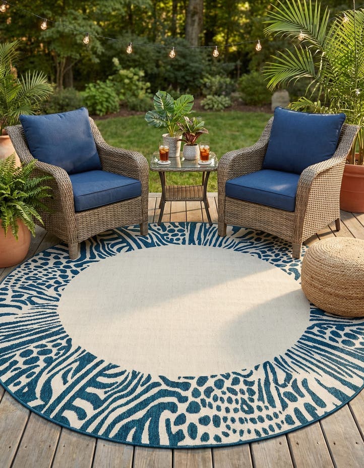 7' 10 x 7' 10 Easy-Clean Safari Indoor / Outdoor...