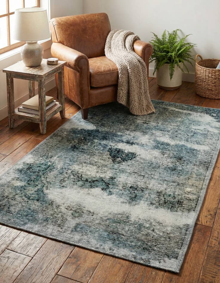 Detail image of 3' x 4' 7  Hand Knotted Ultra Vintage Persian Wool Rug