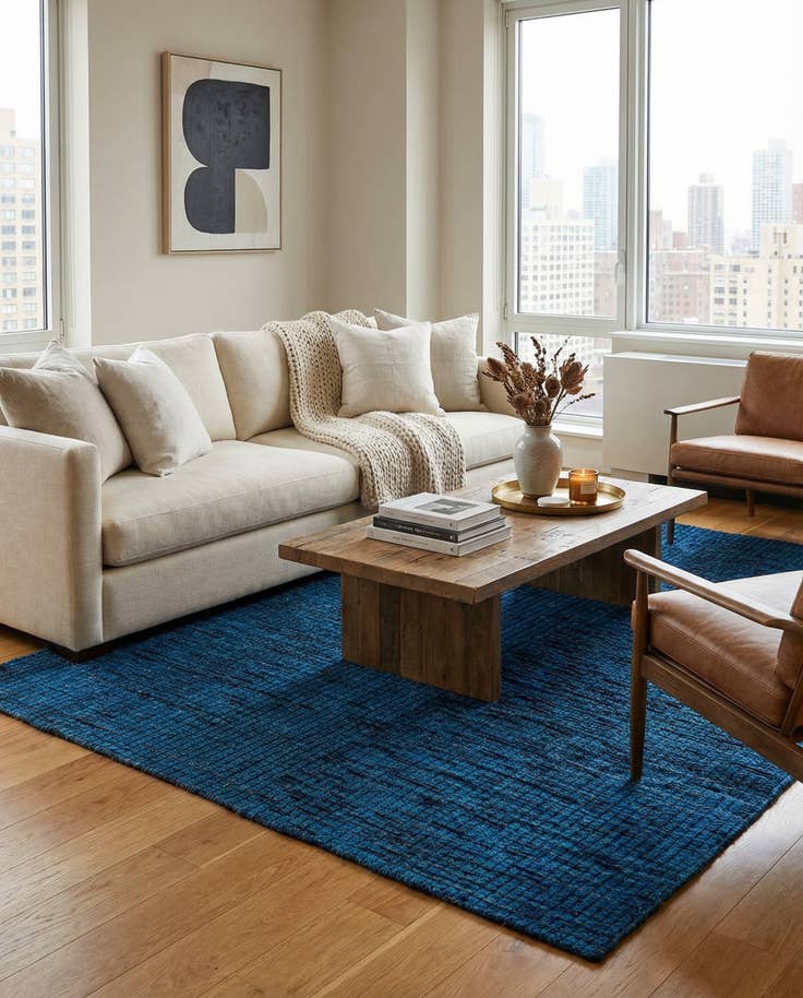 Detail image of 5' 4 x 7' Hand Knotted Darya Wool Rug