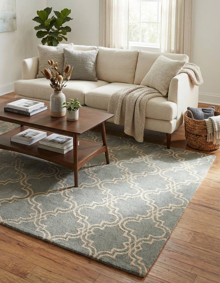 Detail image of 5' x 8' Luna Wool Rug