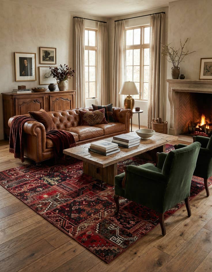 Detail image of 6' 2 x 9' 2  Hand Knotted Ultra Vintage Persian Wool Rug