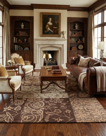5' 9 x 8' Hand Knotted Darya Wool Rug