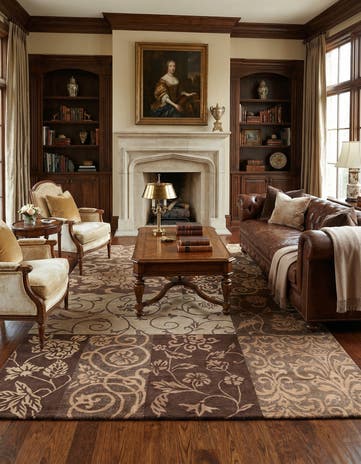 5' 9 x 8' Hand Knotted Darya Wool Rug
