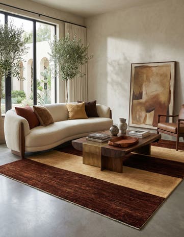 5' 4 x 7' Hand Knotted Modern Ziegler Oriental Rug