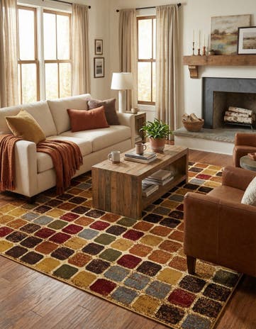 Cafe Square Rug