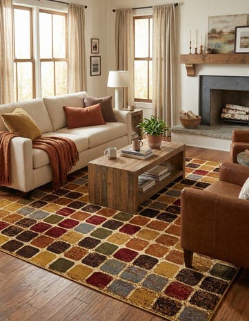 Cafe Square Rug