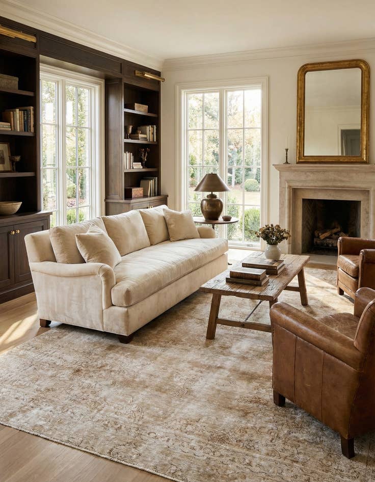 Detail image of  8' 7 x 11' 5  Hand Knotted Ultra Vintage Persian Wool Rug