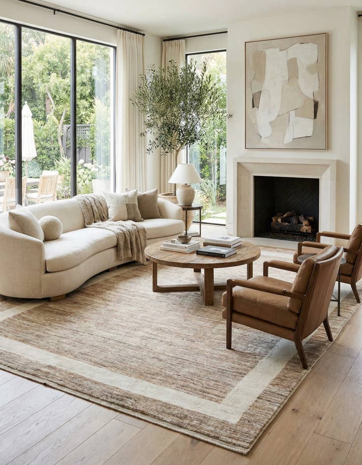 Detail image of 10' 5 x 14' 6  Hand Knotted Moroccan Wool Rug