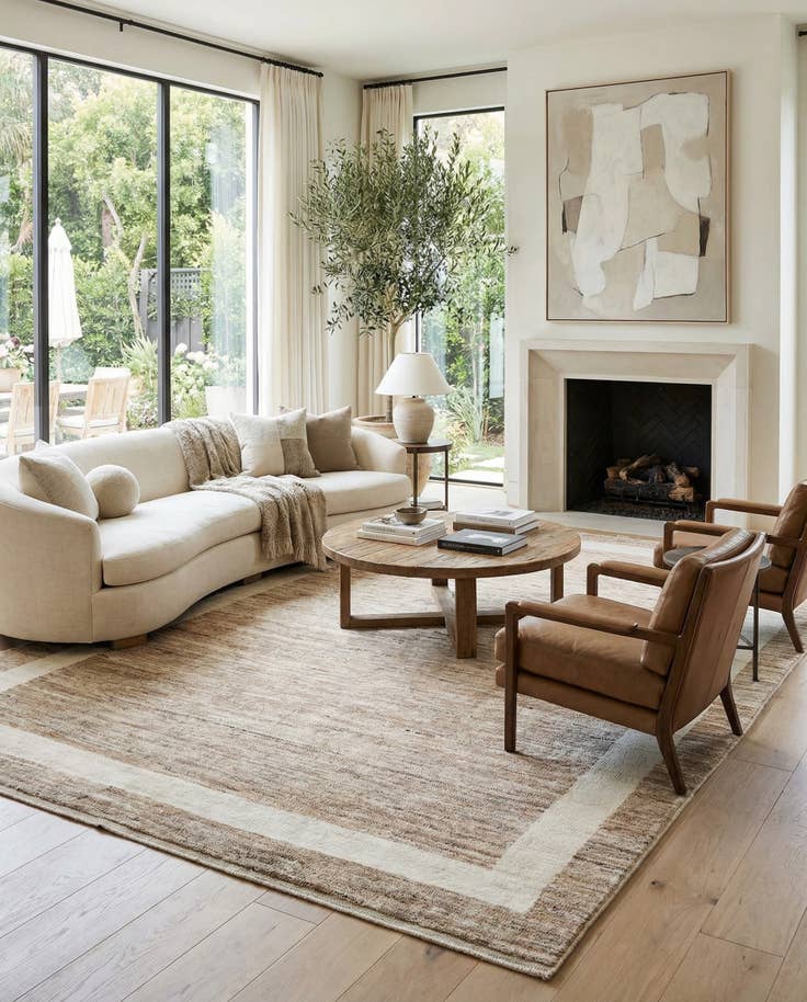 Detail image of 10' 5 x 14' 6 Hand Knotted Moroccan Wool Rug