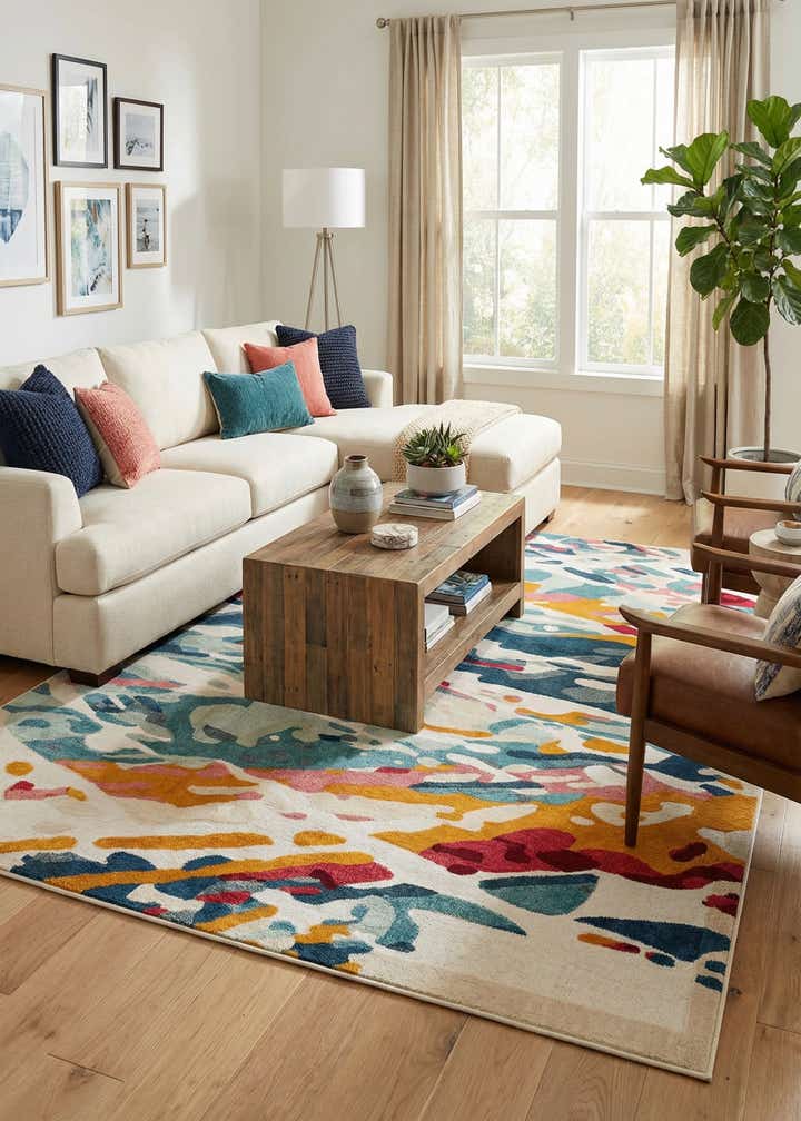 9' x 12' Easy-Clean Casablanca Indoor / Outdoor Rug