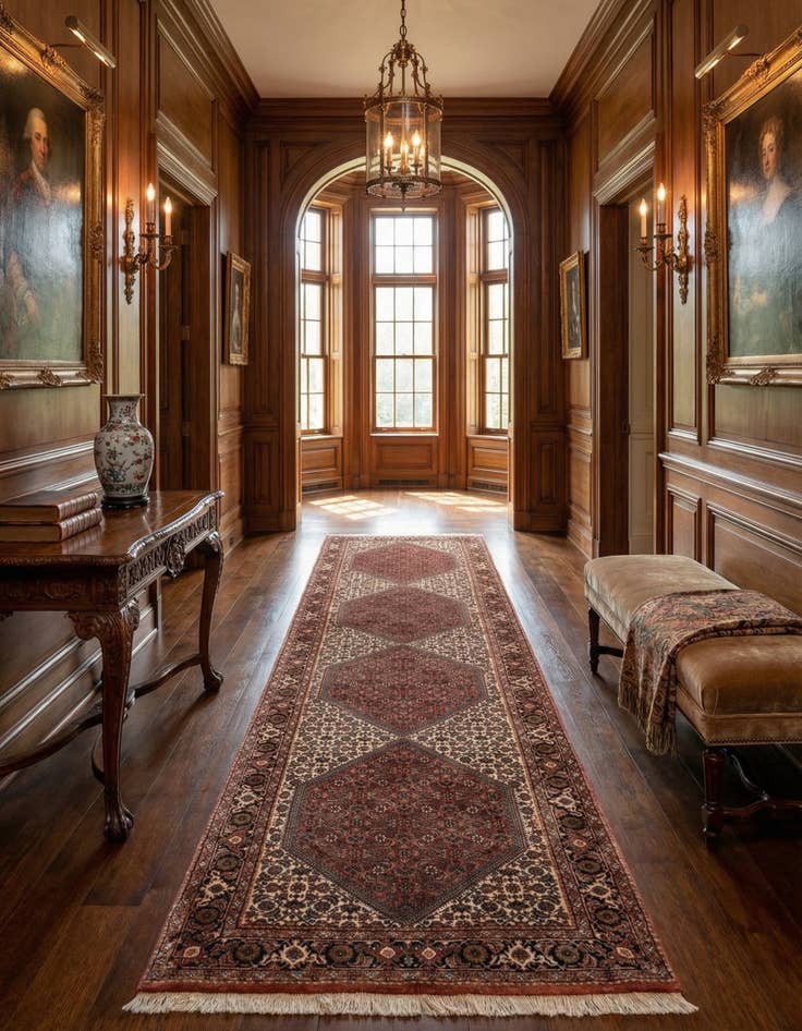 Detail image of 2' 9 x 10' Bidjar Wool Runner Rug