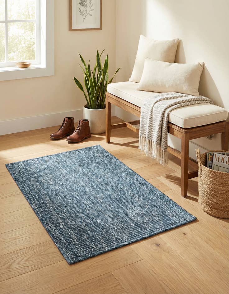 Detail image of 2' x 3'  Washable Solid Indoor / Outdoor Rug