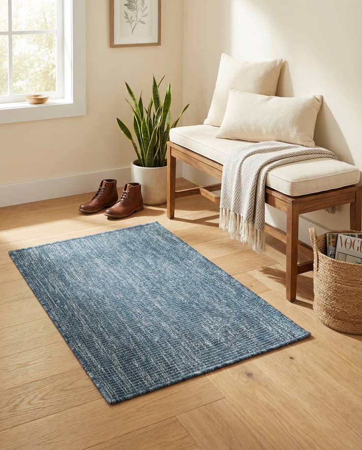 Detail image of 2' x 3' Easy-Clean Solid Indoor / Outdoor Rug