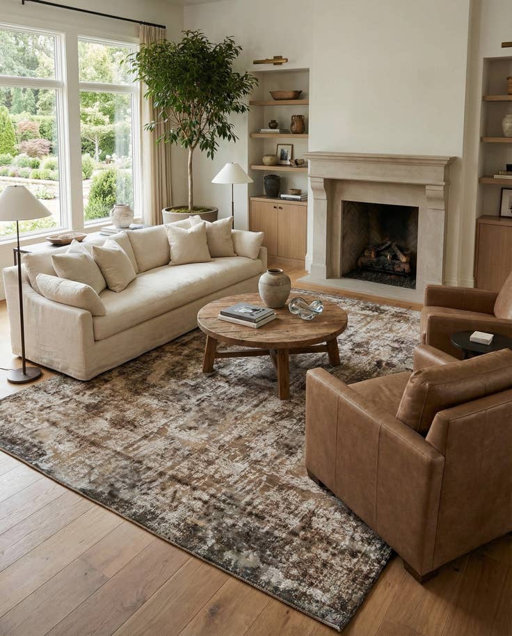 Detail image of 9' 10 x 12' 10 Hand Knotted Ultra Vintage Persian Wool Rug