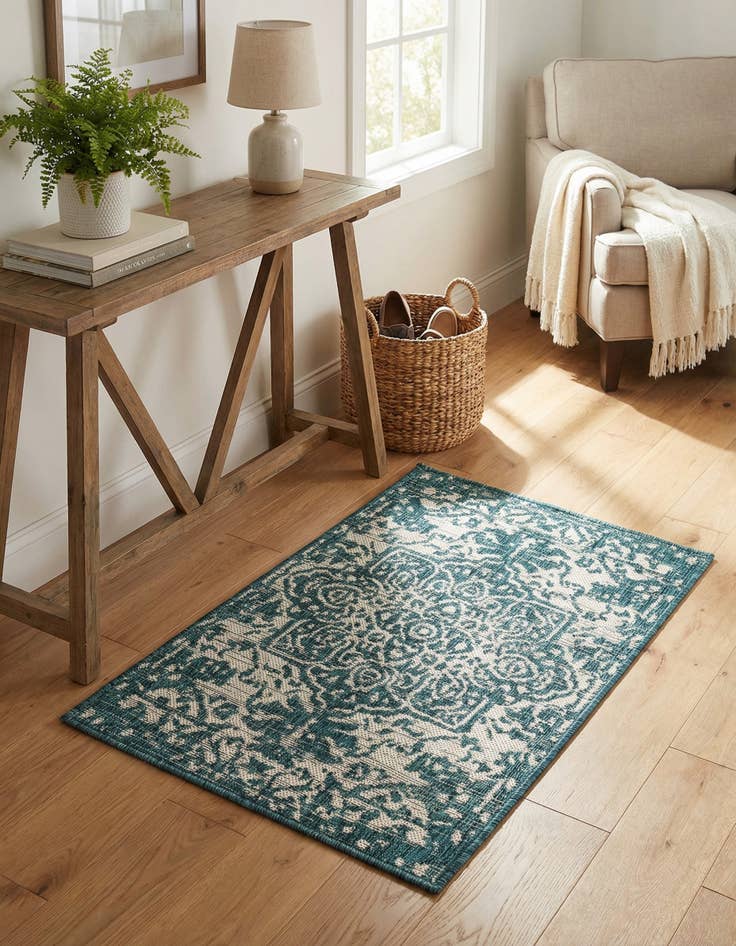 Detail image of 2' x 3'  Washable Jill Zarin Dubai Indoor / Outdoor Rug