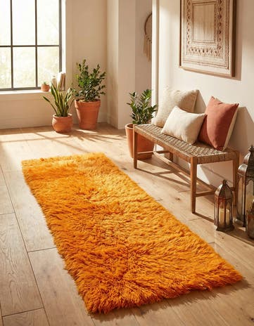 2' 3 x 6' 3 Hand Knotted Moroccan Wool Runner Rug